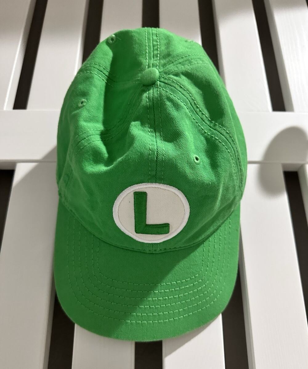 Nintendo Super Mario Bros Luigi Green Adjustable Hat Cap 2017